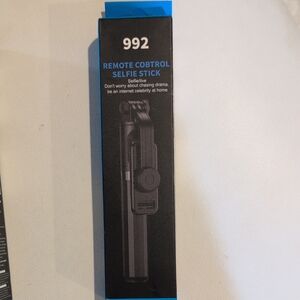 Black Selfie Stick with Remote Control